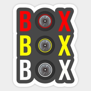 Box Box Box Sticker